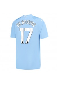 Manchester City Kevin De Bruyne #17 Jalkapallovaatteet Kotipaita 2023-24 Lyhythihainen